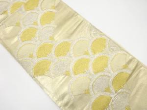 アンティーク　松青海波模様織り出し袋帯（材料）